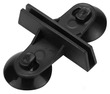 Aquarium Divider Holding Bracket  with Suction Cups - Black