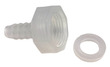 White Joiner 1/2inch threaded female to 8mm Barbed