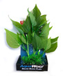 Deluxe Bunch Silk Plant 8inch Green Wide Leaves