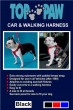 Dog Car Harness Set Black Medium