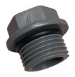 Grey PVC End Plug 1/2inch threaded male