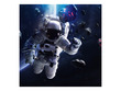 Spaceman Poster Background  for Aquarium Terrarium Vivarium